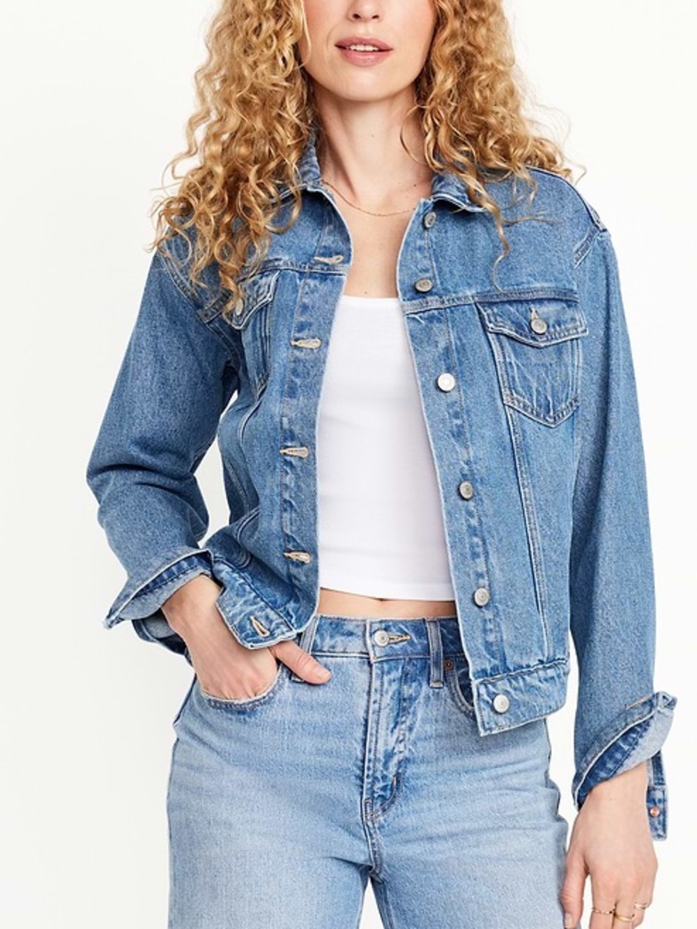 OLD NAVY - Classic Denim Medium Wash Jacket Sz 2X
